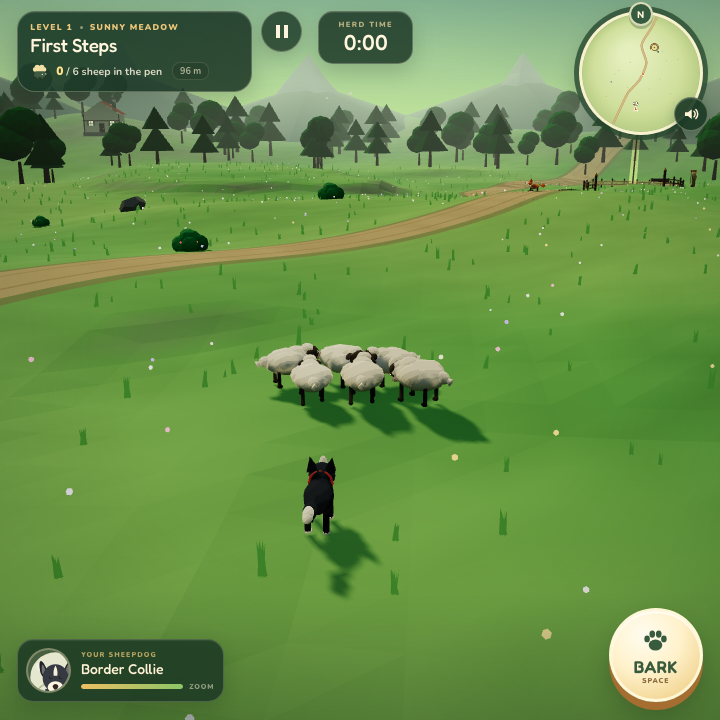 Gameplay screenshot of the BAA game generated by DeepSeek V4.1 Flash 1017
