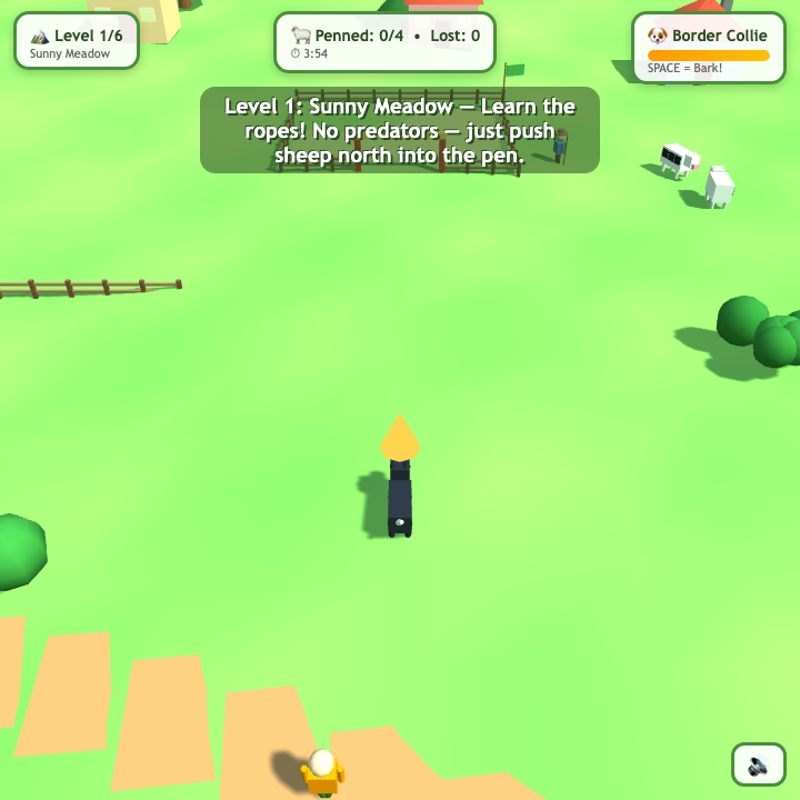 Gameplay screenshot hry BAA vygenerovanej modelom Muse Spark 1.3
