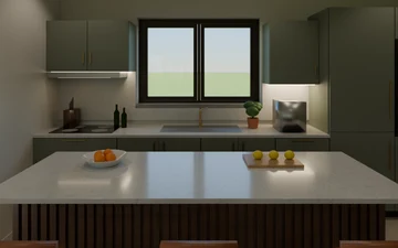 Fable 5.1 · Blender render · Kuchyňa